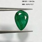 1.04 Cts Natural Zambian Emerald Gemstone Pear Cut 9.0*6.1 MM EM521