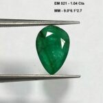 1.04 Cts Natural Zambian Emerald Gemstone Pear Cut 9.0*6.1 MM EM521