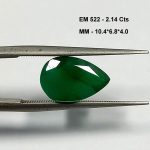 2.14 Cts Zambian Emerald Natural Gemstone Pear Cut 10.4*6.8 MM EM522