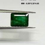 1.54 Cts Emerald Natural Zambian Gemstone Octagon Cut 6.89*5.30 MM EM14