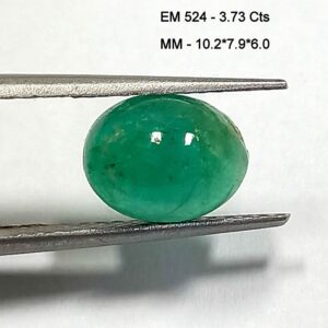 3.73 Cts Natural Colombian Emerald Gemstone Oval Cabochon 10.2*7.9 MM EM524