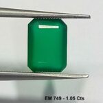 1.05 Cts Emerald Cut Natural zambian Emerald Gemstone 7.1*5.2 MM EM749