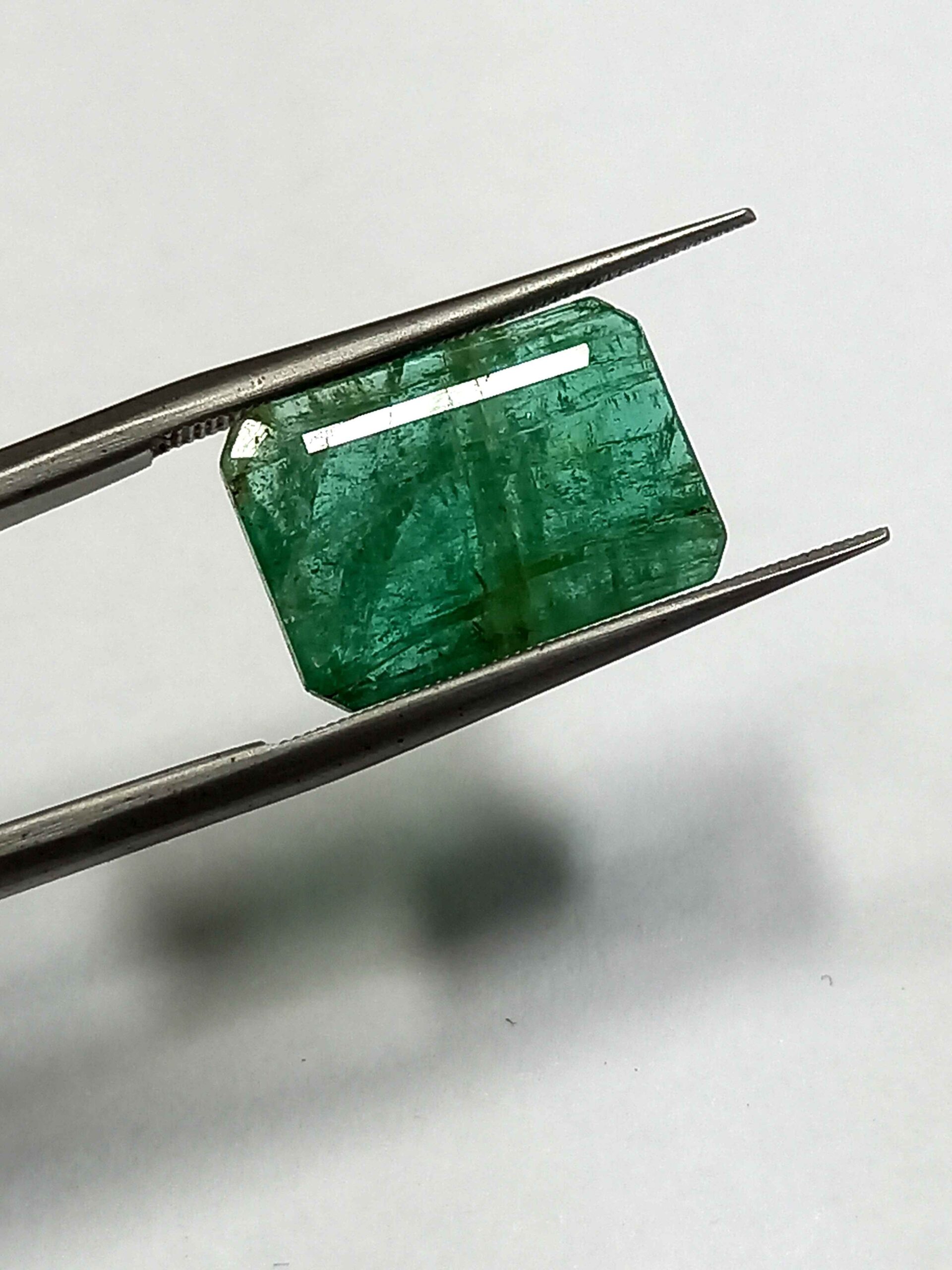 4.15 Cts Emerald Natural Zambian Gemstone Emerald Cut 13.5*9.1 MM EM509