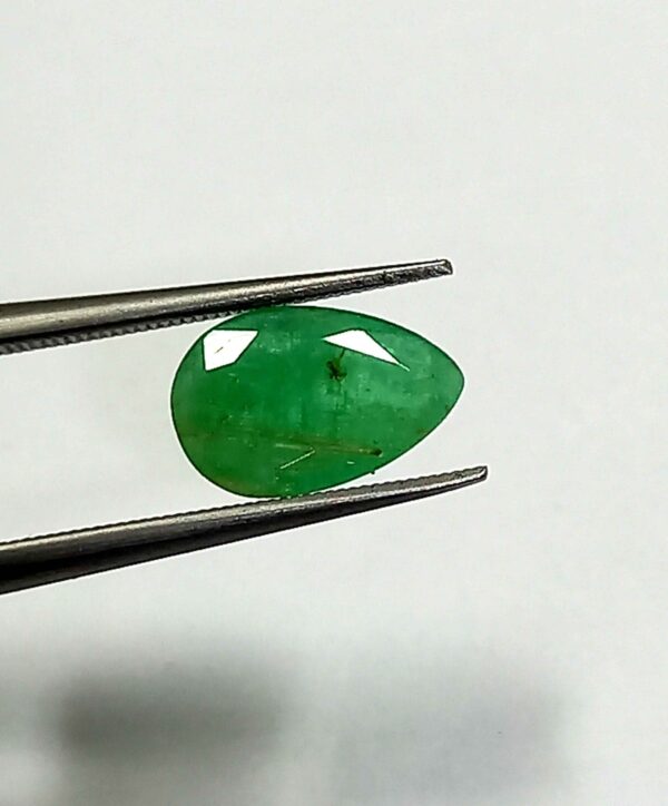 0.90 Cts Pear Cut Natural Zambian Emerald Gemstone 8.9*5.8 MM EM30