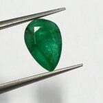 1.04 Cts Natural Zambian Emerald Gemstone Pear Cut 9.0*6.1 MM EM521