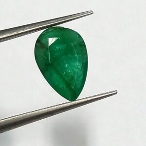 1.04 Cts Natural Zambian Emerald Gemstone Pear Cut 9.0*6.1 MM EM521