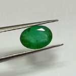 1.06 Cts Oval Cut Natural Zambian Emerald Gemstone 7.7*5.4 MM EM627