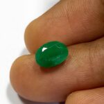 1.05 Cts Natural Zambian Emerald Gemstone Oval Cut 7.8*5.6 MM EM778