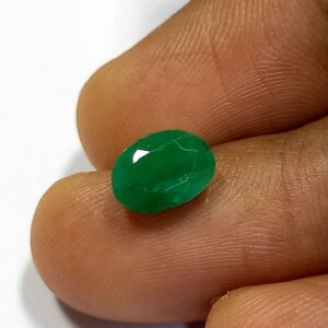 1.05 Cts Natural Zambian Emerald Gemstone Oval Cut 7.8*5.6 MM EM778