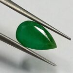 1.14 Cts Natural Zambian Emerald Gemstone Pear Cut 9.4*5.5 MM EM515
