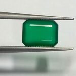 1.05 Cts Emerald Cut Natural zambian Emerald Gemstone 7.1*5.2 MM EM749