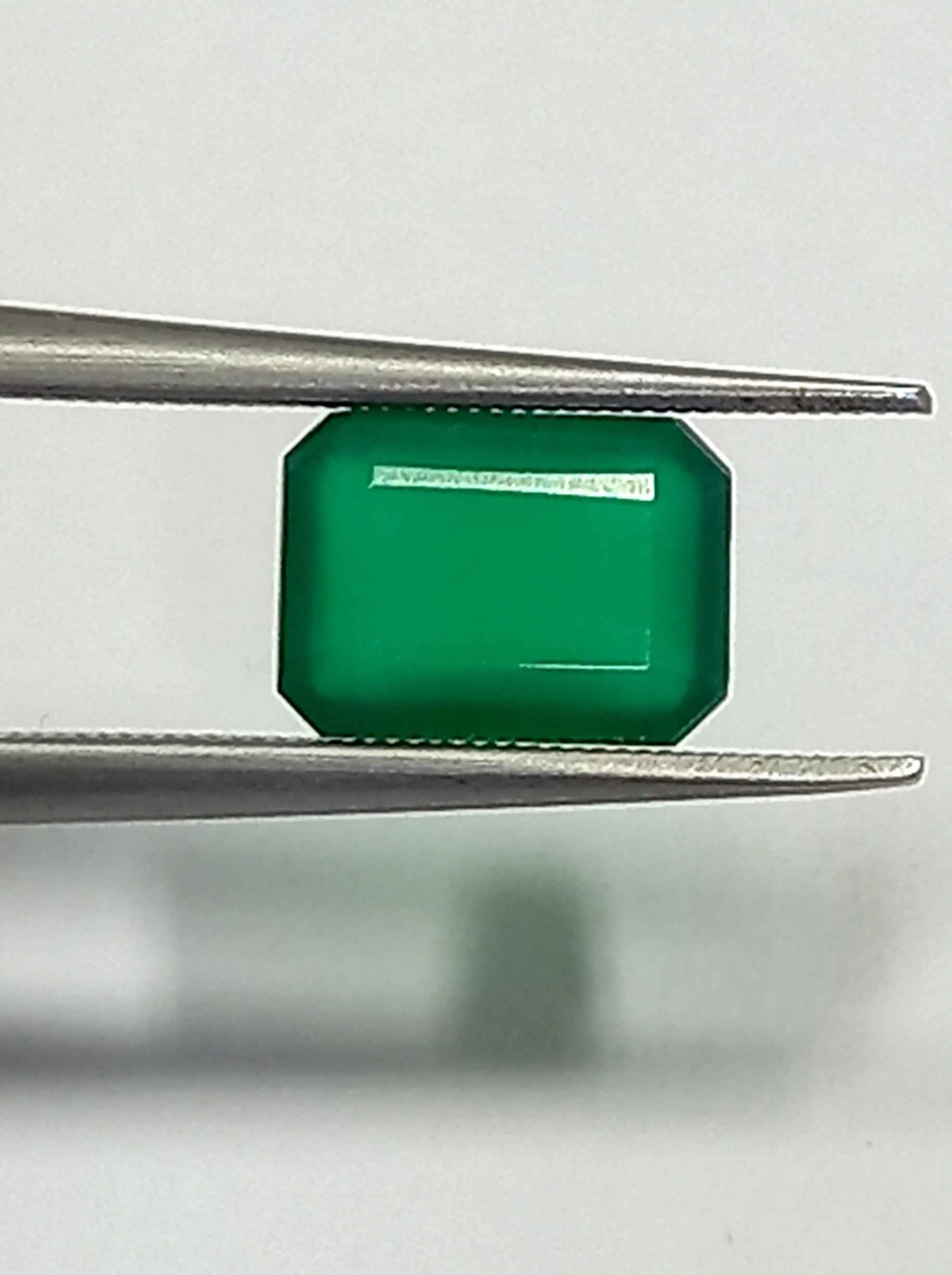1.05 Cts Emerald Cut Natural zambian Emerald Gemstone 7.1*5.2 MM EM749