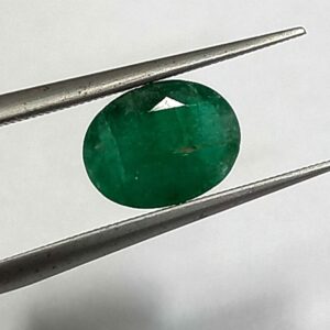 1.08 Cts Natural Zambian Emerald Gemstone Oval Cut 8*6 MM EM507