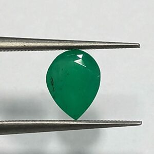 0.87 Cts Natural Zambian Emerald Gemstone Pear Cut 7.2*5.6 MM EM519
