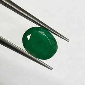 1.19 Cts Zambian Emerald Natural Gemstone Oval Cut 7.3*5.9 MM EM504