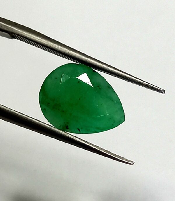 2.20 Cts Zambian Natural Emerald Gemstone Pear Cut 10.3*8 MM EM26