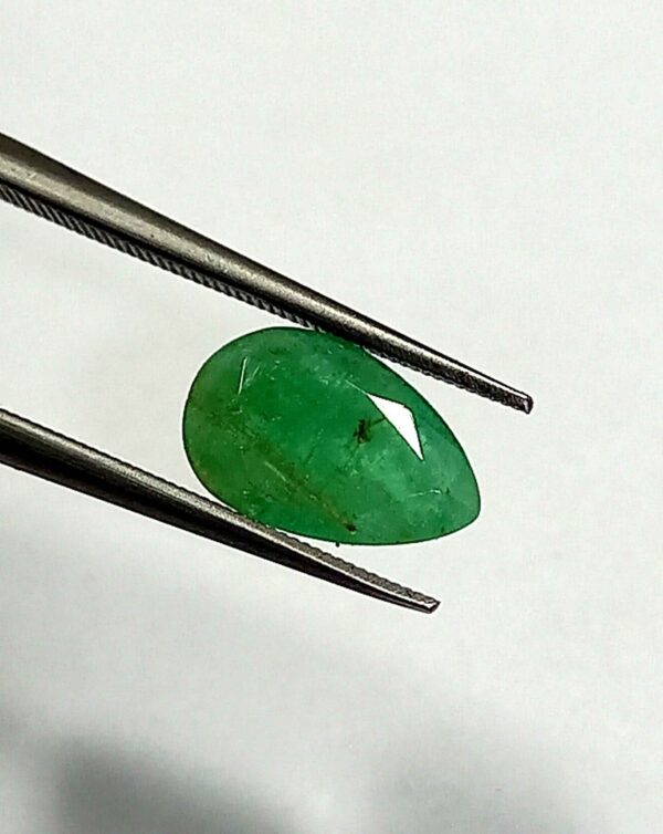 0.90 Cts Pear Cut Natural Zambian Emerald Gemstone 8.9*5.8 MM EM30