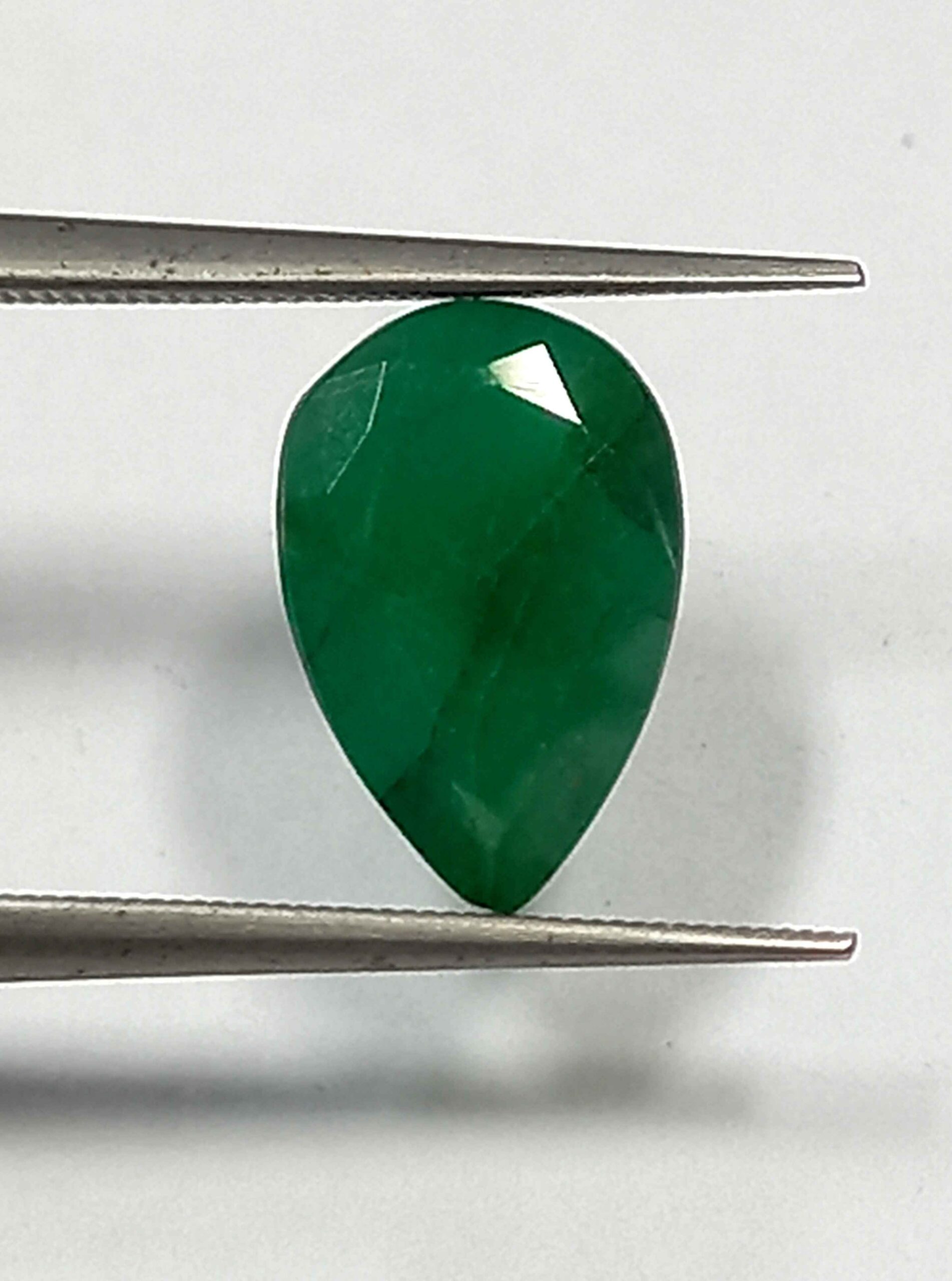 NATURALEMERALDGEMSTONE3_b457cd09-bdc0-4359-bee9-4dbc17187dec 2.14 Cts Zambian Emerald Natural Gemstone Pear Cut 10.4*6.8 MM EM522