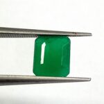 1.09 Cts Zambian Natural Emerald Gemstone Emerald Cut 6.5*5.4 MM EM531
