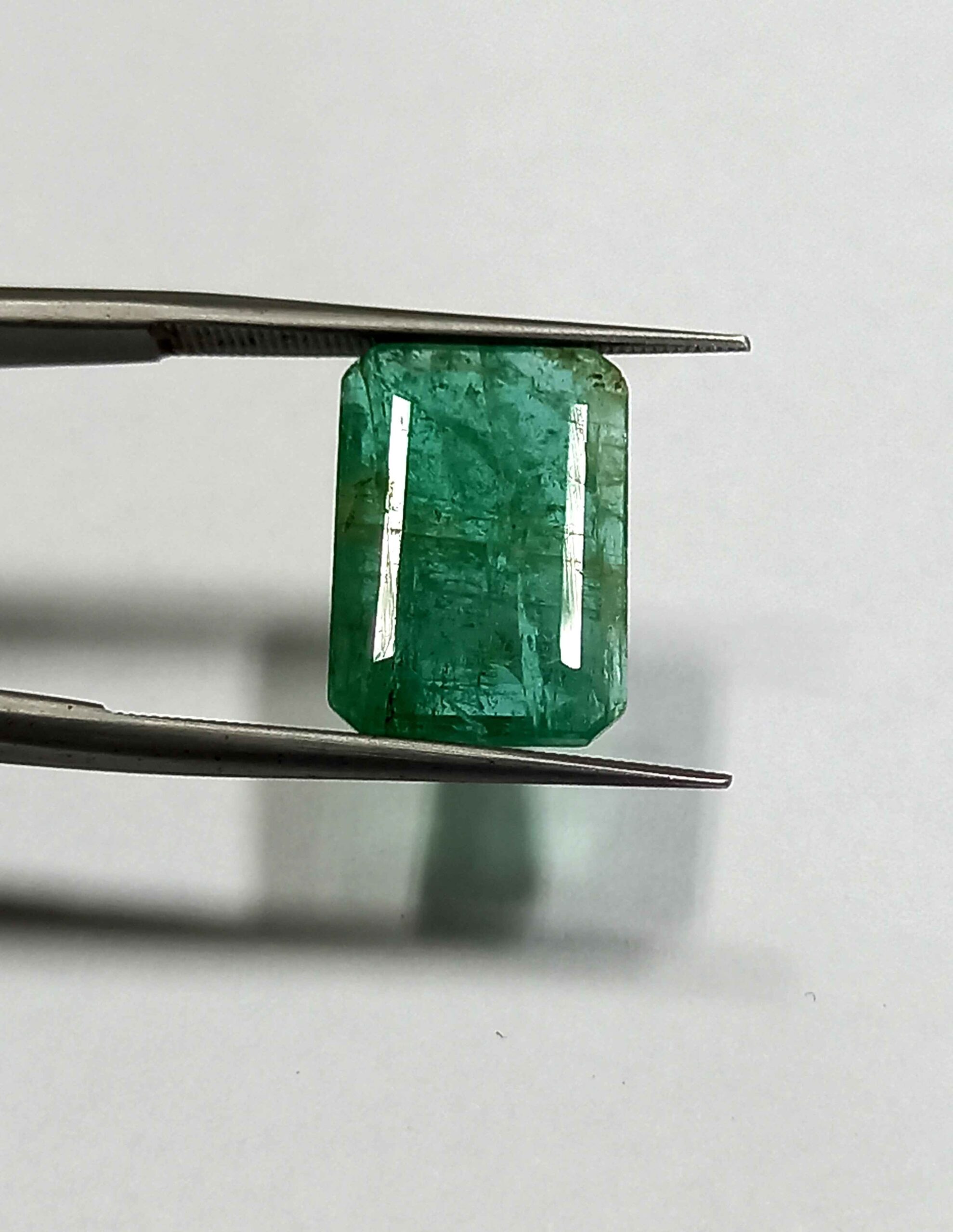 4.15 Cts Emerald Natural Zambian Gemstone Emerald Cut 13.5*9.1 MM EM509