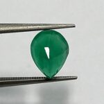 0.87 Cts Natural Zambian Emerald Gemstone Pear Cut 7.2*5.6 MM EM519