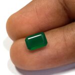0.75 Cts Natural Zambian Emerald Gemstone Emerald Cut 7.1*5.1 MM EM750