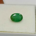 1.06 Cts Oval Cut Natural Zambian Emerald Gemstone 7.7*5.4 MM EM627