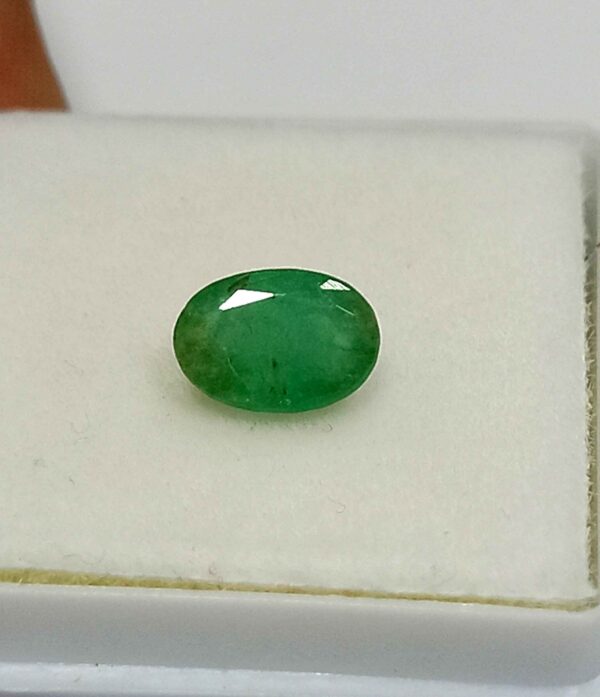 1.06 Cts Oval Cut Natural Zambian Emerald Gemstone 7.7*5.4 MM EM627