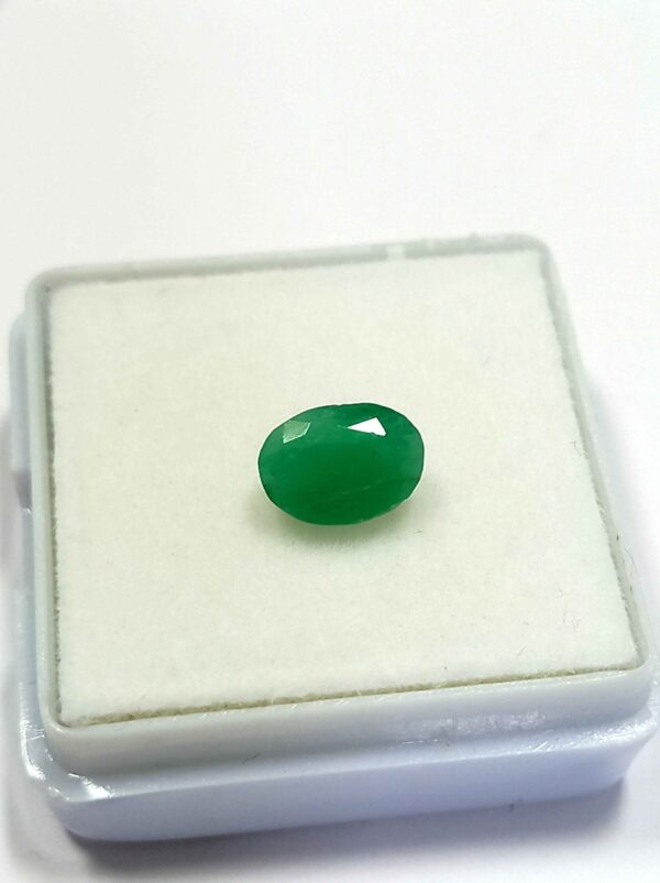 1.05 Cts Natural Zambian Emerald Gemstone Oval Cut 7.8*5.6 MM EM778