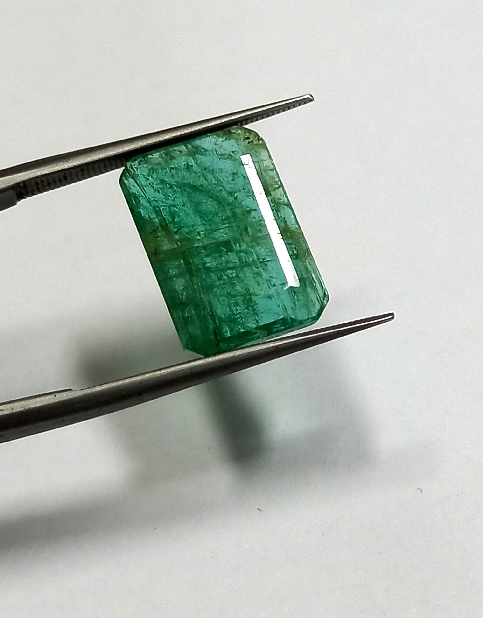 4.15 Cts Emerald Natural Zambian Gemstone Emerald Cut 13.5*9.1 MM EM509