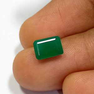 0.95 Cts Emerald Cut Natural Zambian Emerald Gemstone 7.1*5.1 MM EM751