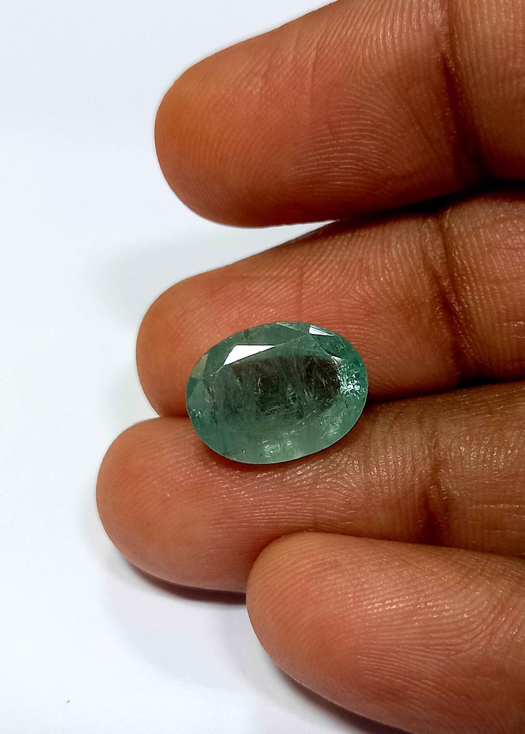 4.95 Cts Oval Cut Natural Zambian Emerald Gemstone 12.2*9.2 MM EM120