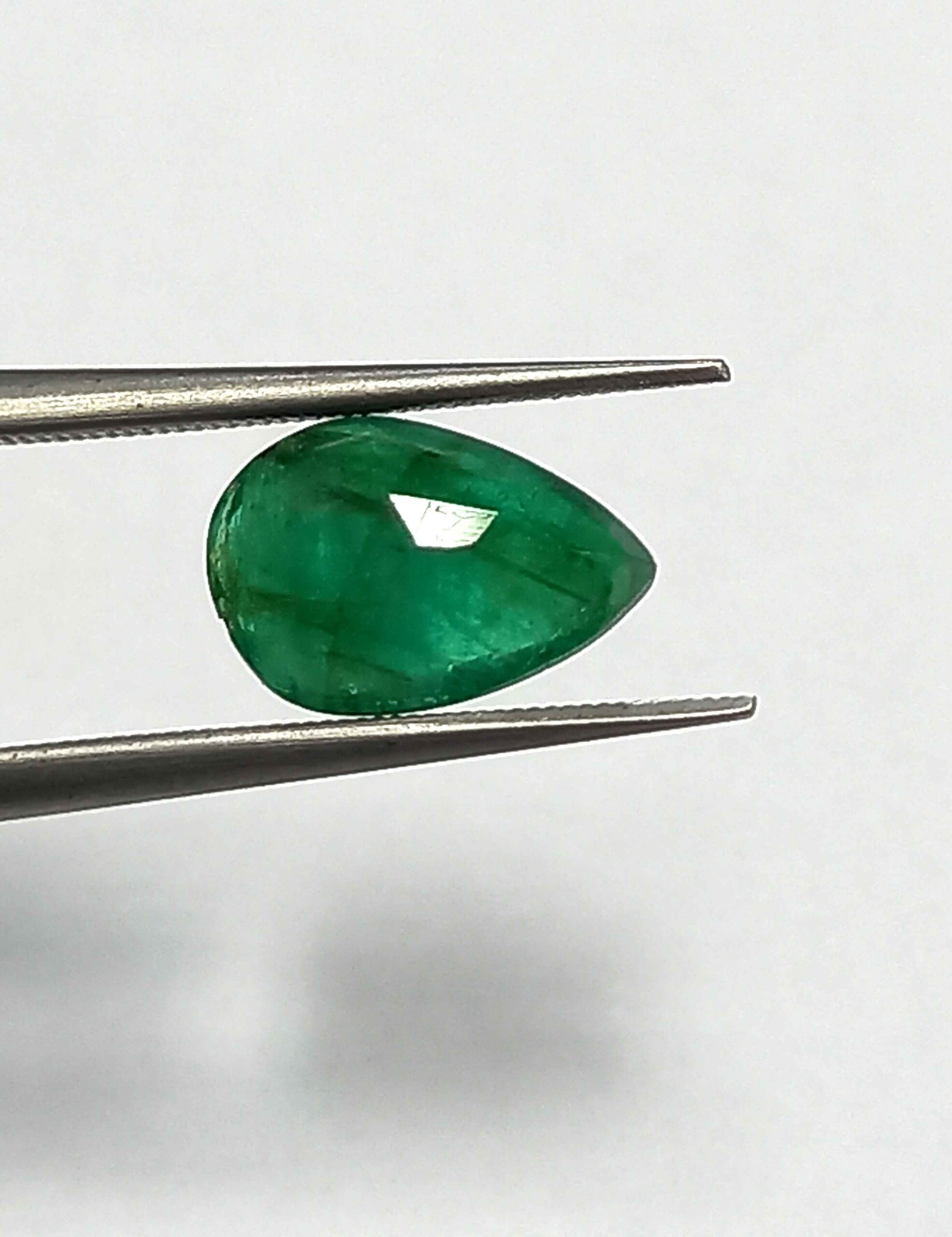 1.04 Cts Natural Zambian Emerald Gemstone Pear Cut 9.0*6.1 MM EM521