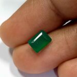 0.90 Cts Emerald Natural Zambian Gemstone Emerald Cut 6.8*5 MM EM747