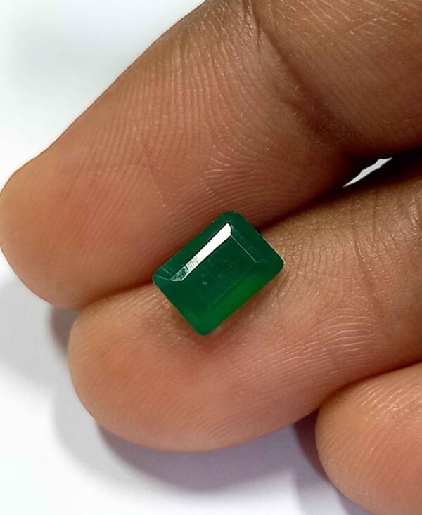 0.90 Cts Emerald Natural Zambian Gemstone Emerald Cut 6.8*5 MM EM747