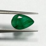 1.04 Cts Natural Zambian Emerald Gemstone Pear Cut 9.0*6.1 MM EM521