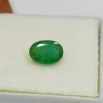 1.06 Cts Oval Cut Natural Zambian Emerald Gemstone 7.7*5.4 MM EM627
