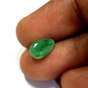 0.90 Cts Pear Cut Natural Zambian Emerald Gemstone 8.9*5.8 MM EM30