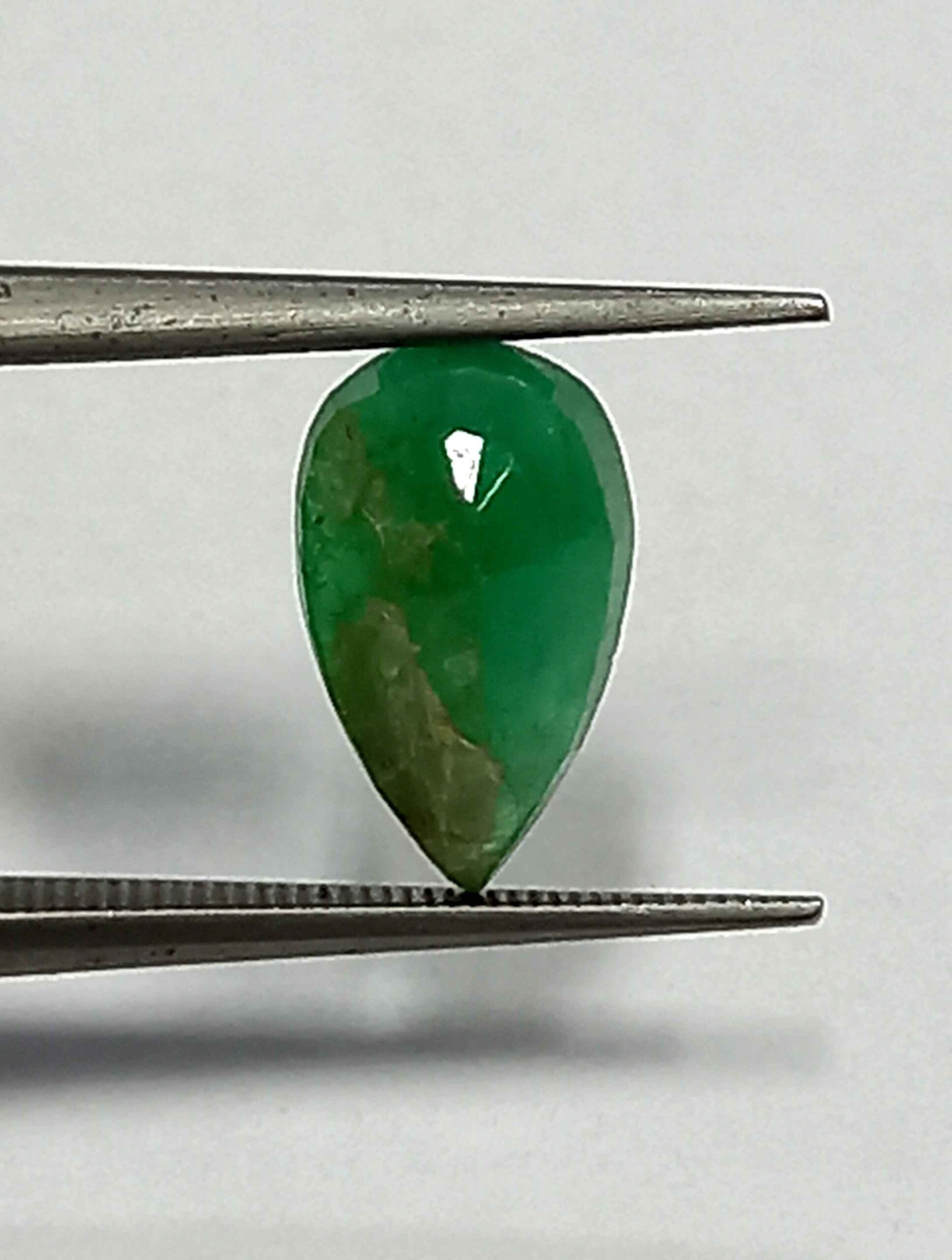 1.14 Cts Natural Zambian Emerald Gemstone Pear Cut 9.4*5.5 MM EM515