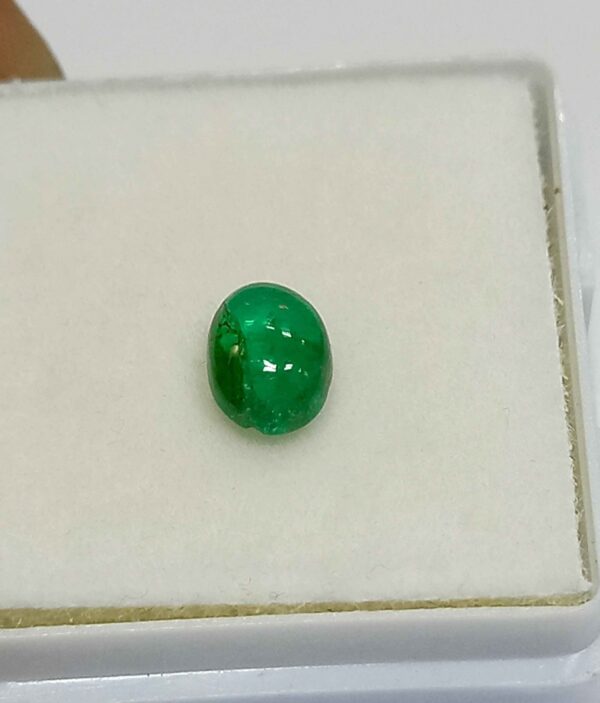 0.81 Cts Natural Zambian Emerald Gemstone Oval Cabochon 7.03*5.14 MM EM11