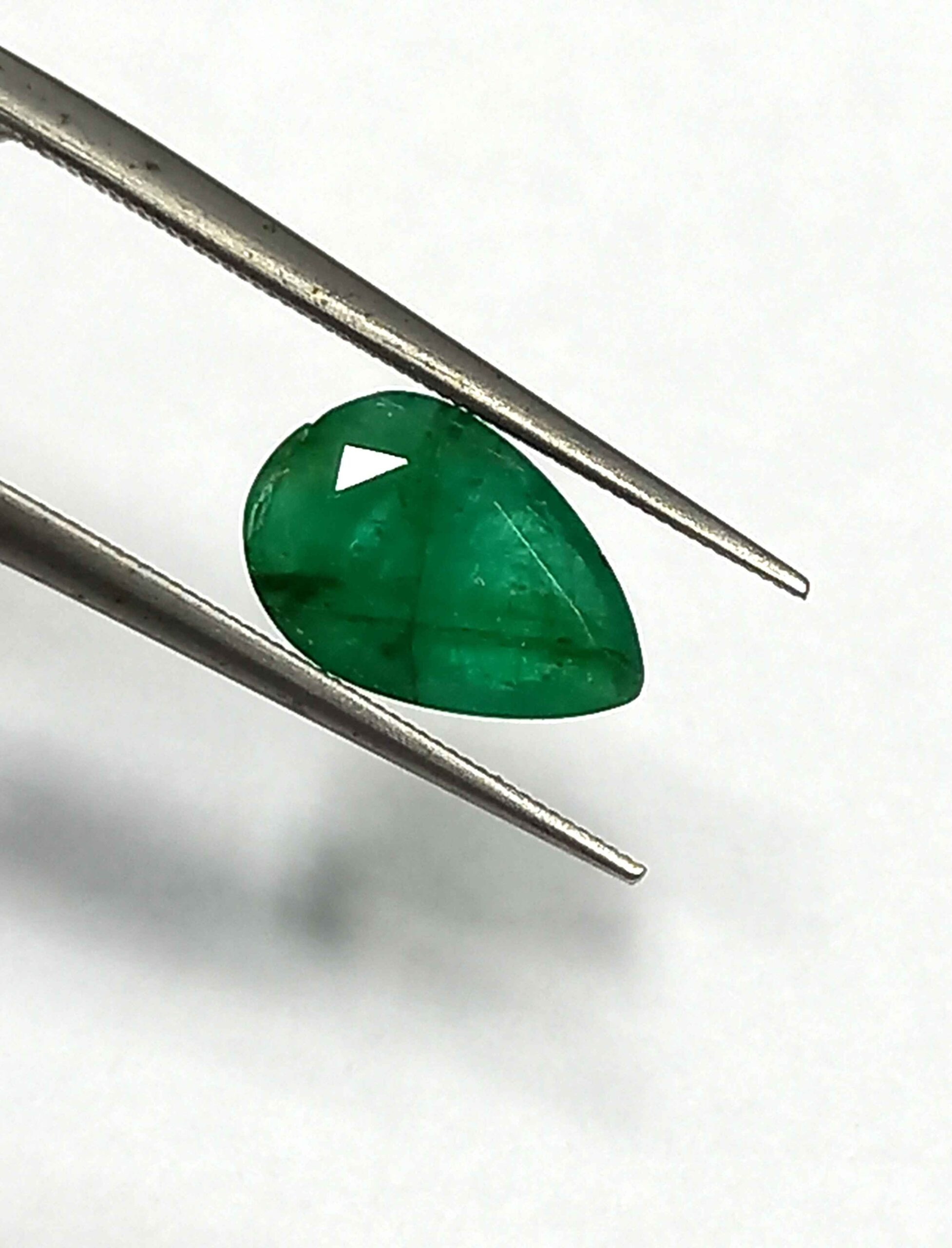 1.04 Cts Natural Zambian Emerald Gemstone Pear Cut 9.0*6.1 MM EM521