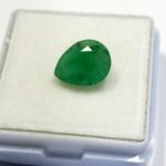 2.20 Cts Zambian Natural Emerald Gemstone Pear Cut 10.3*8 MM EM26