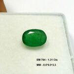 1.31 Cts Emerald Natural Zambian Gemstone Oval Cut 8.5*6 MM EM784