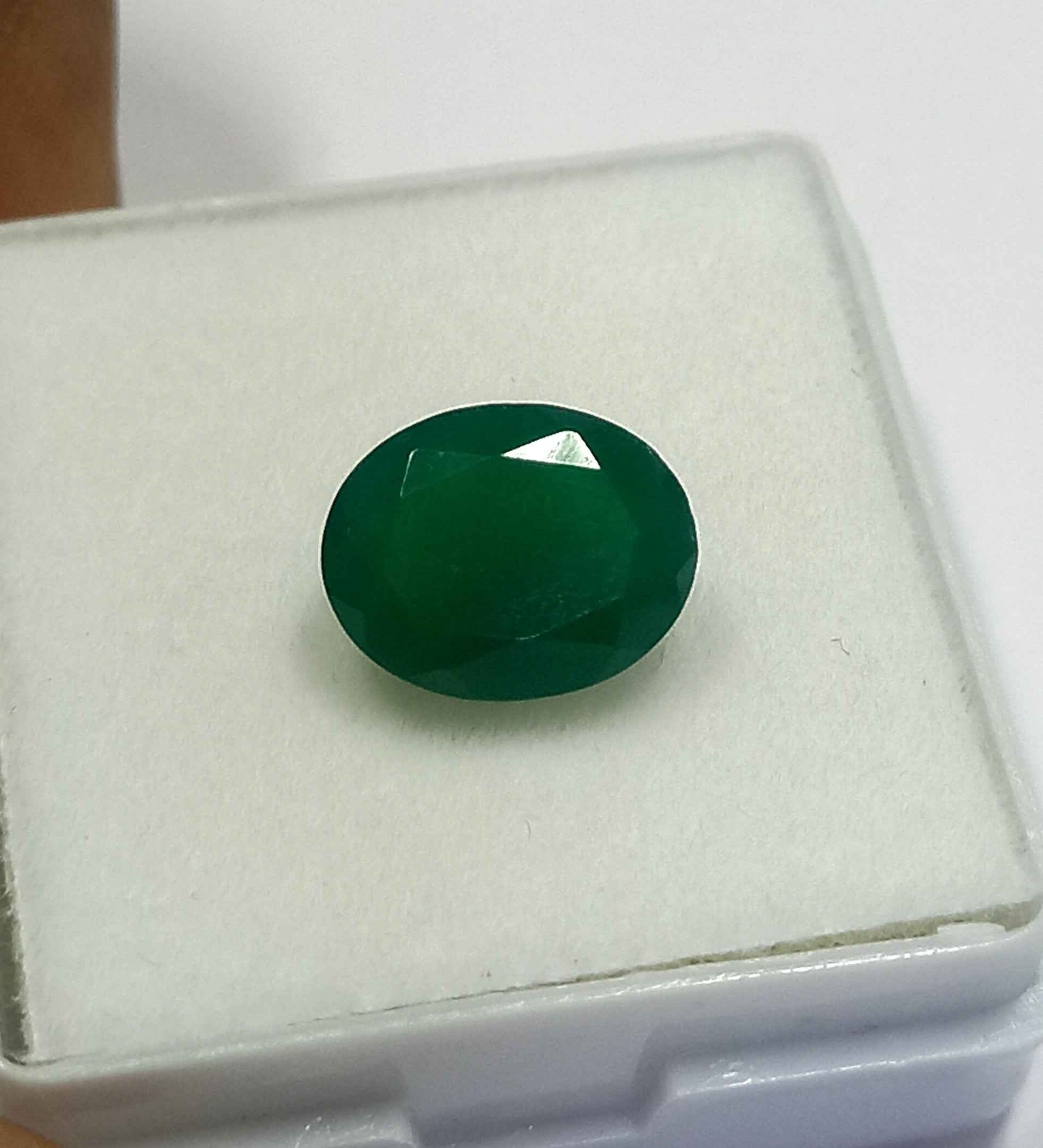 2.30 Cts Emerald Natural Zambian Gemstone Oval Cut 9.9*7.8 MM EM763