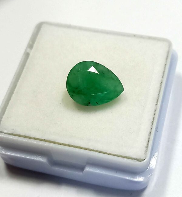 2.20 Cts Zambian Natural Emerald Gemstone Pear Cut 10.3*8 MM EM26
