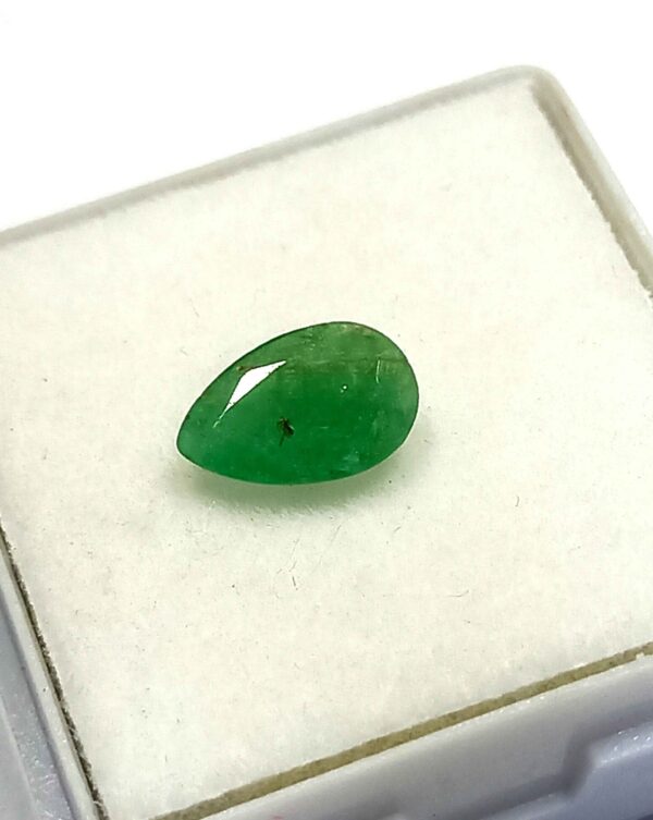 0.90 Cts Pear Cut Natural Zambian Emerald Gemstone 8.9*5.8 MM EM30