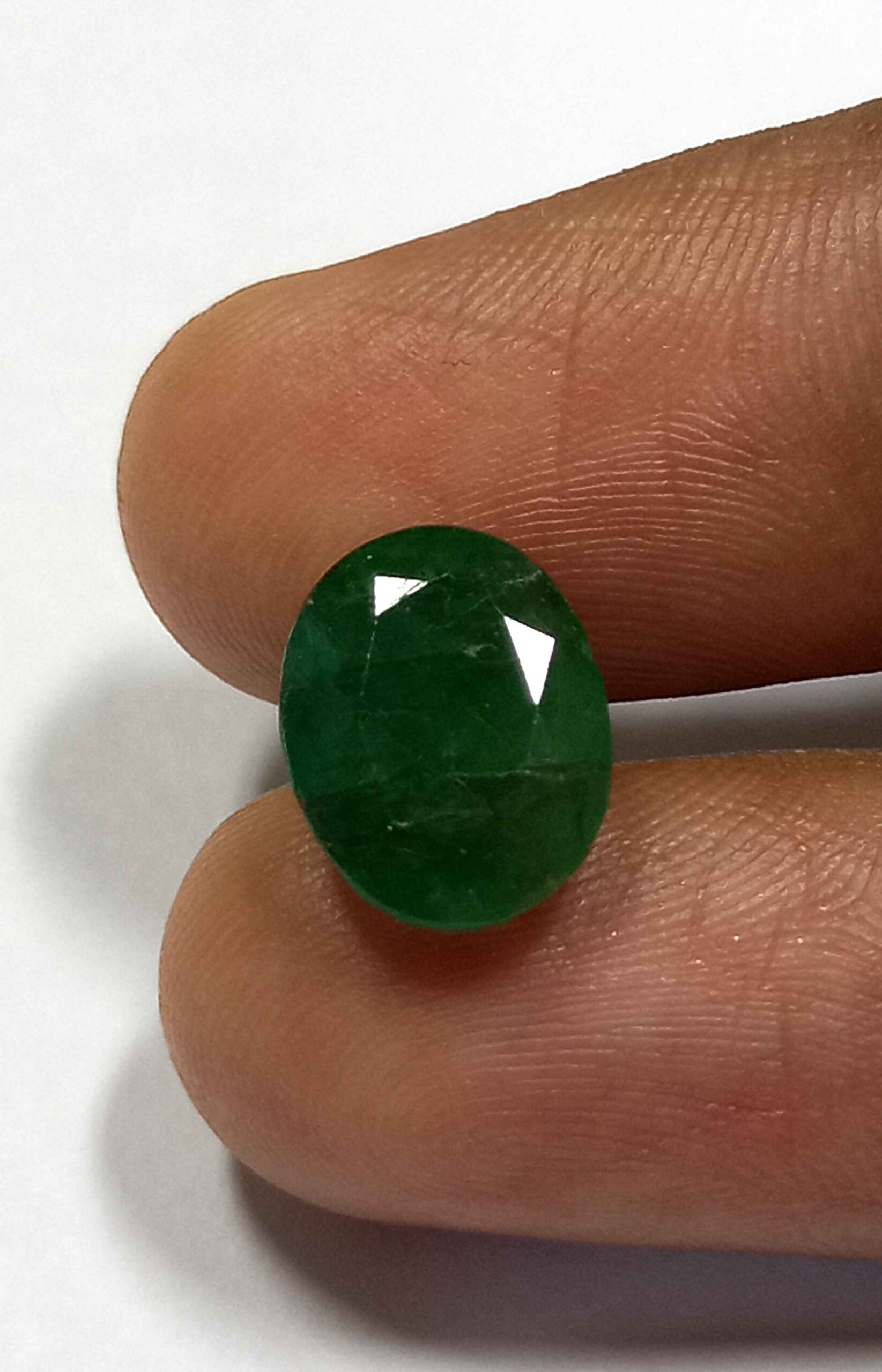 3.34 Cts Natural Zambian Emerald Gemstone Oval Cut 10.7*8.2 MM EM510