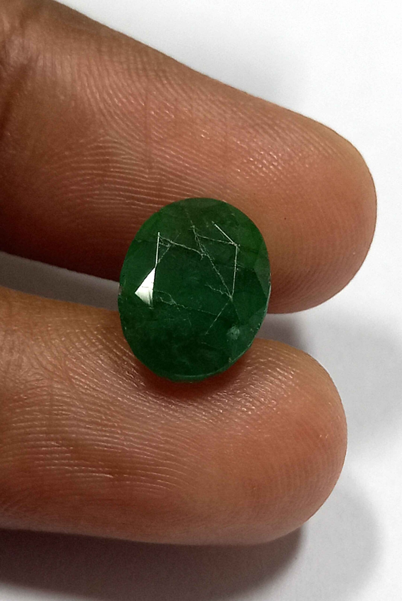 3.34 Cts Natural Zambian Emerald Gemstone Oval Cut 10.7*8.2 MM EM510