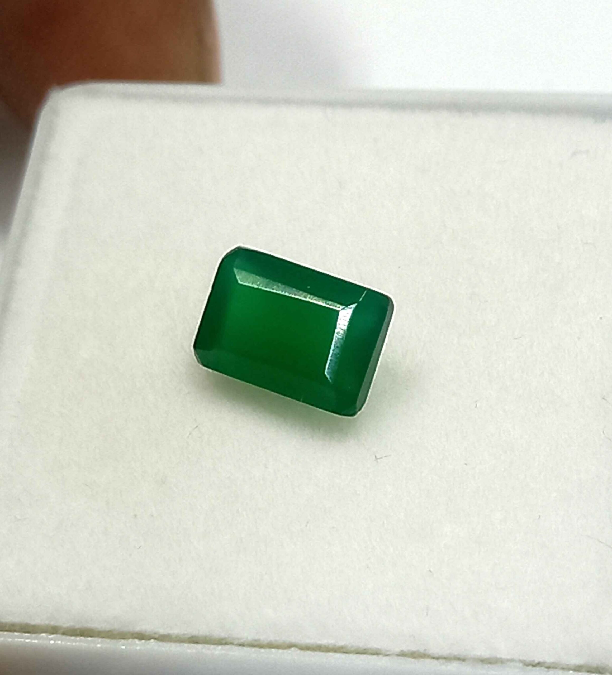1.04 Cts Natural Zambian Emerald Gemstone Emerald Cut 7.1*5 MM EM746
