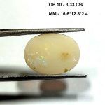 3.33 Cts Oval Cabochon Natural Australian Opal Gemstone 16.6*12.8 MM OP10